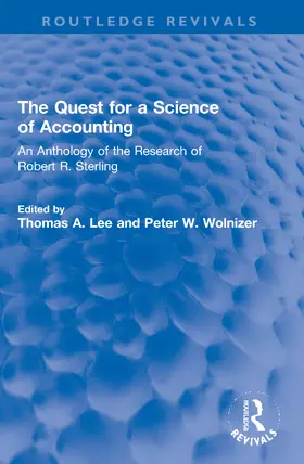 Lee / Wolnizer |  The Quest for a Science of Accounting | Buch |  Sack Fachmedien