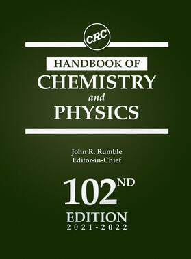 Rumble |  CRC Handbook of Chemistry and Physics | Buch |  Sack Fachmedien