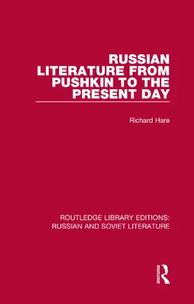 Hare |  Russian Literature from Pushkin to the Present Day | Buch |  Sack Fachmedien