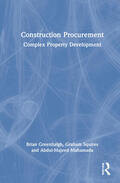 Greenhalgh / Squires / Mahamadu |  Construction Procurement | Buch |  Sack Fachmedien