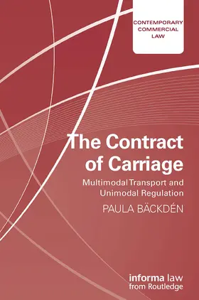 Bäckdén |  The Contract of Carriage | Buch |  Sack Fachmedien