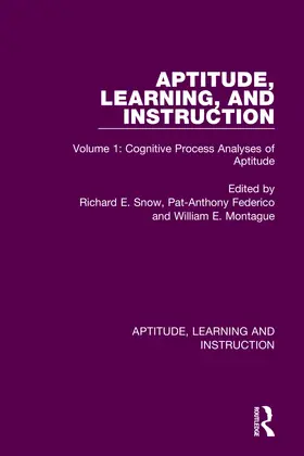 Snow / Federico / Montague |  Aptitude, Learning, and Instruction | Buch |  Sack Fachmedien