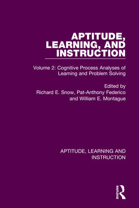 Snow / Federico / Montague | Aptitude, Learning, and Instruction | Buch | 978-0-367-75605-5 | sack.de