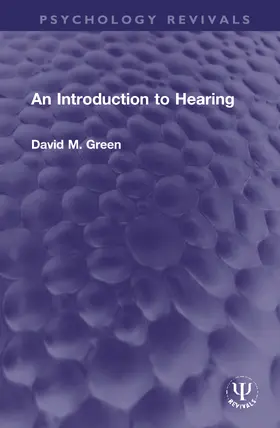 Green |  An Introduction to Hearing | Buch |  Sack Fachmedien