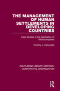 Cartwright |  The Management of Human Settlements in Developing Countries | Buch |  Sack Fachmedien