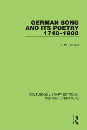 Smeed |  German and Song 1740 - 1900 | Buch |  Sack Fachmedien