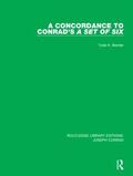 Bender |  A Concordance to Conrad's A Set of Six | Buch |  Sack Fachmedien