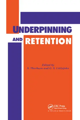 Thorburn / Littlejohn |  Underpinning and Retention | Buch |  Sack Fachmedien