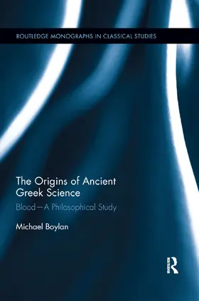 Boylan |  The Origins of Ancient Greek Science | Buch |  Sack Fachmedien