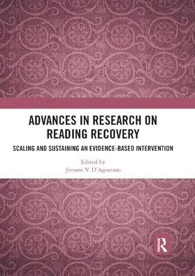 D'Agostino |  Advances in Research on Reading Recovery | Buch |  Sack Fachmedien