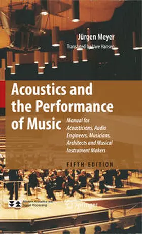Meyer |  Acoustics and the Performance of Music | Buch |  Sack Fachmedien
