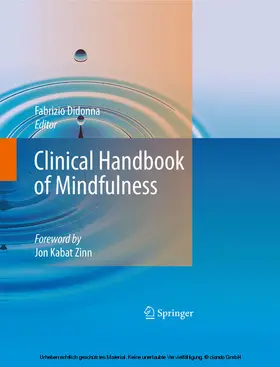 Didonna |  Clinical Handbook of Mindfulness | eBook | Sack Fachmedien