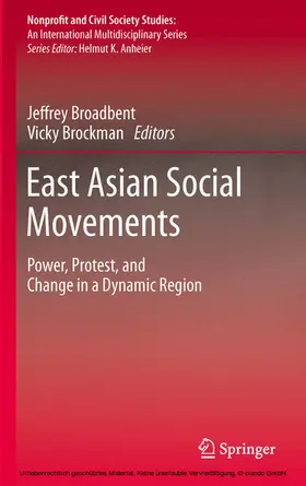 Broadbent / Brockman |  East Asian Social Movements | eBook | Sack Fachmedien