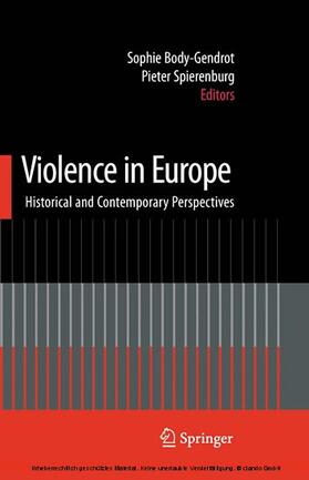 Body-Gendrot / Spierenburg | Violence in Europe | E-Book | sack.de