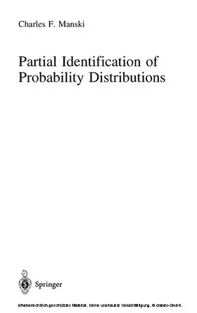 Manski |  Partial Identification of Probability Distributions | eBook | Sack Fachmedien