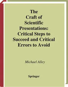 Alley | The Craft of Scientific Presentations | E-Book | www.sack.de