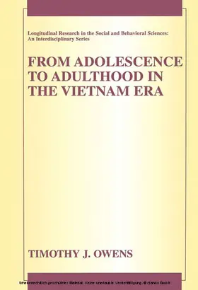 Owens |  From Adolescence to Adulthood in the Vietnam Era | eBook | Sack Fachmedien