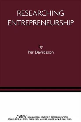 Davidsson | Researching Entrepreneurship | E-Book | sack.de