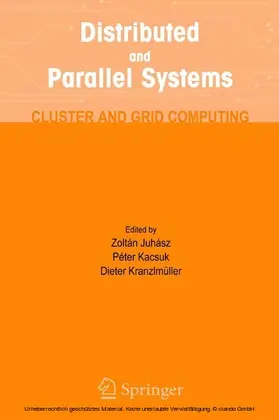 Juhasz / Kacsuk / Kranzlmuller | Distributed and Parallel Systems | E-Book | www.sack.de