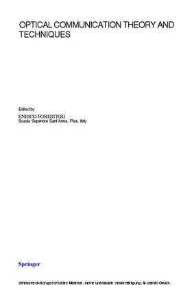 Forestieri |  Optical Communication Theory and Techniques | eBook | Sack Fachmedien