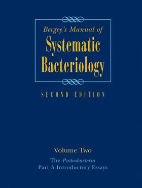  Bergey's Manual(r) of Systematic Bacteriology | Buch |  Sack Fachmedien