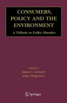 Grunert / Thøgersen |  Consumers, Policy and the Environment | Buch |  Sack Fachmedien