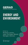 Loulou / Waaub / Zaccour |  Energy and Environment | Buch |  Sack Fachmedien