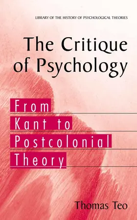 Teo | The Critique of Psychology | E-Book | www.sack.de