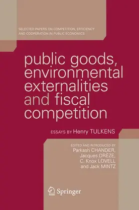 Chander / Drèze / Lovell |  Public Goods, Environmental Externalities and Fiscal Competition | Buch |  Sack Fachmedien