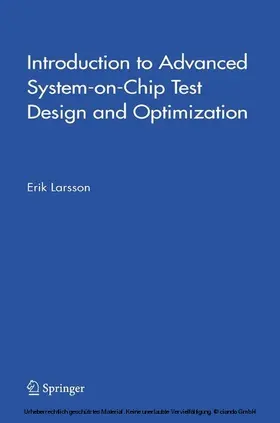 Larsson | Introduction to Advanced System-on-Chip Test Design and Optimization | E-Book | sack.de