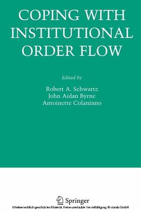 Schwartz / Byrne / Colaninno | Coping With Institutional Order Flow | E-Book | sack.de