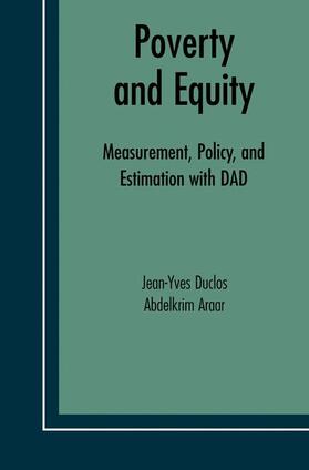 Duclos / Araar |  Poverty and Equity | Buch |  Sack Fachmedien