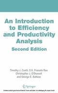 Coelli / Rao / O'Donnell |  An Introduction to Efficiency and Productivity Analysis | eBook | Sack Fachmedien