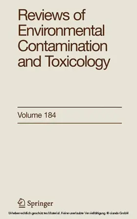 Ware / Springer | Reviews of Environmental Contamination and Toxicology 184 | E-Book | www.sack.de