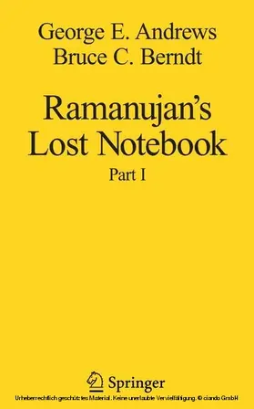 Ramanujan's Lost Notebook | E-Book | www.sack.de