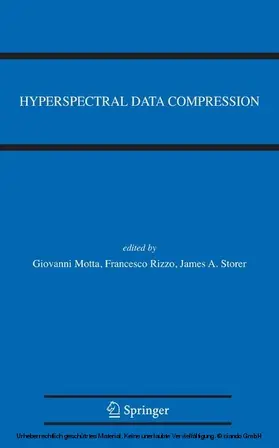 Motta / Rizzo / Storer |  Hyperspectral Data Compression | eBook | Sack Fachmedien