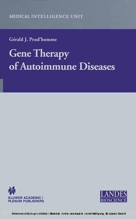 Prud'homme | Gene Therapy of Autoimmune Disease | E-Book | sack.de