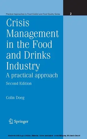 Doeg |  Crisis Management in the Food and Drinks Industry: A Practical Approach | eBook | Sack Fachmedien