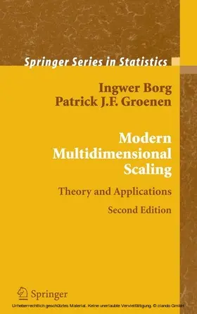 Borg / Groenen |  Modern Multidimensional Scaling | eBook | Sack Fachmedien