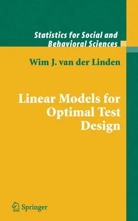 van der Linden |  Linear Models for Optimal Test Design | eBook | Sack Fachmedien