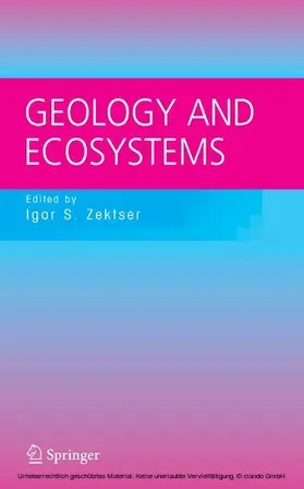Zektser / Marker / Ridgway | Geology and Ecosystems | E-Book | sack.de