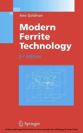 Goldman | Modern Ferrite Technology | E-Book | www.sack.de