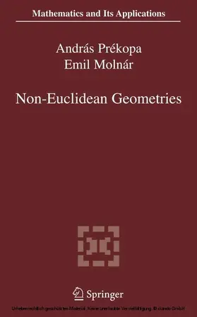 Prékopa / Molnár |  Non-Euclidean Geometries | eBook | Sack Fachmedien