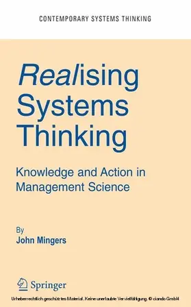 Mingers |  Realising Systems Thinking: Knowledge and Action in Management Science | eBook | Sack Fachmedien