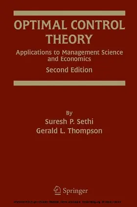 Sethi / Thompson | Optimal Control Theory | E-Book | www.sack.de