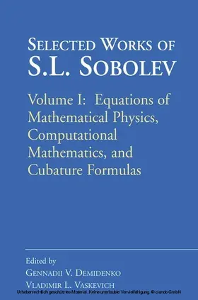 Demidenko / Vaskevich |  Selected Works of S.L. Sobolev | eBook | Sack Fachmedien