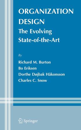 Burton / Eriksen / Håkonsson | Organization Design | E-Book | sack.de
