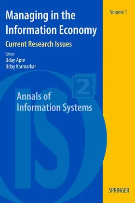 Karmarkar / Apte |  Managing in the Information Economy | Buch |  Sack Fachmedien