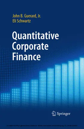 Guerard, Jr. / Guerard / Schwartz | Quantitative Corporate Finance | E-Book | www.sack.de