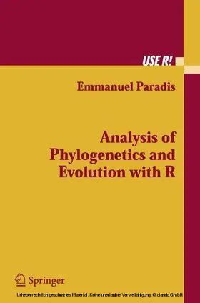 Paradis |  Analysis of Phylogenetics and Evolution with R | eBook | Sack Fachmedien
